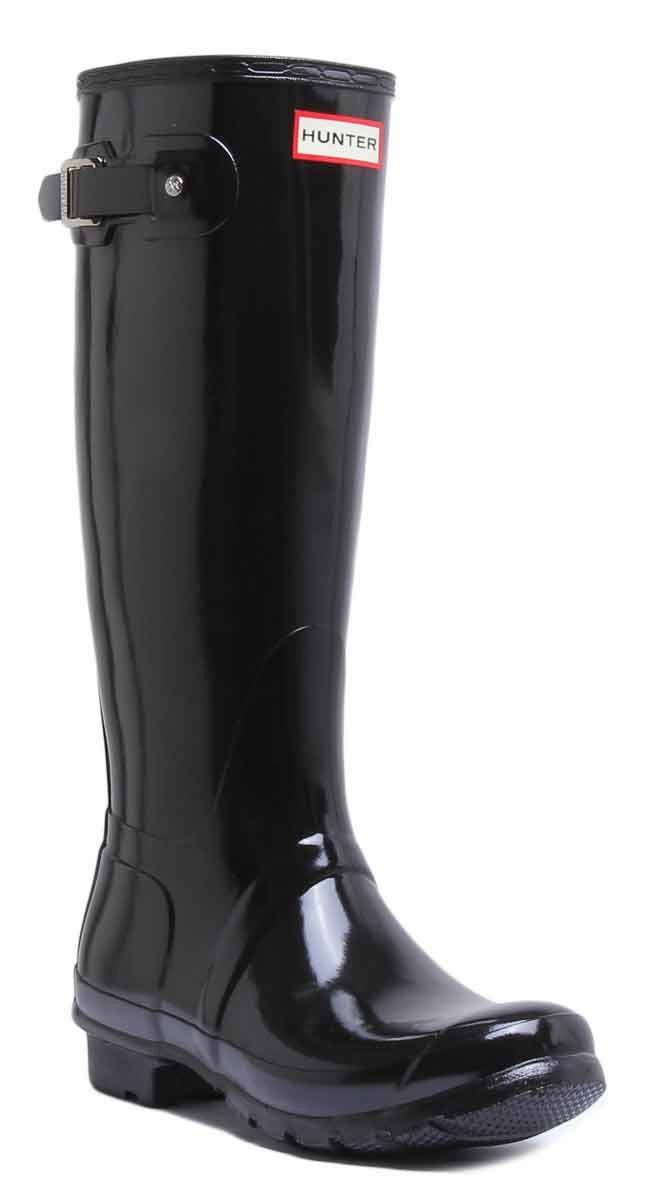 Practical Design Practical Boots for All Hunter Women's Tall Gloss In Black