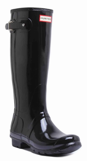 Practical Design Practical Boots for All Hunter Women's Tall Gloss In Black
