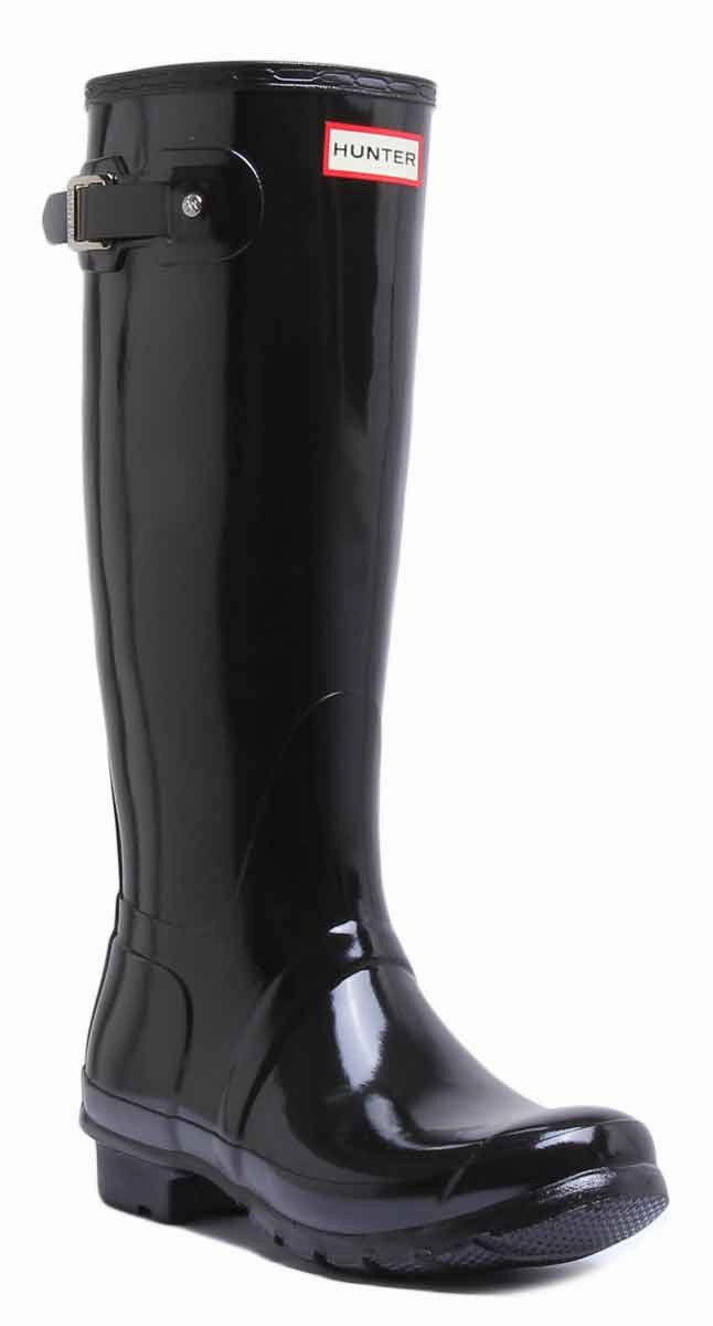 Hunter Women Tall Gloss In Black For Women Stylish Outdoor