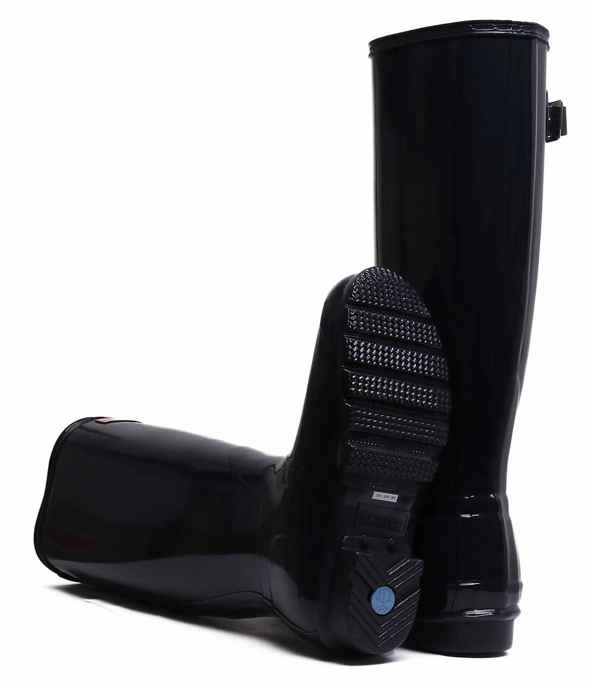 Hunter Women Tallgloss In Navy Rain Trek Max