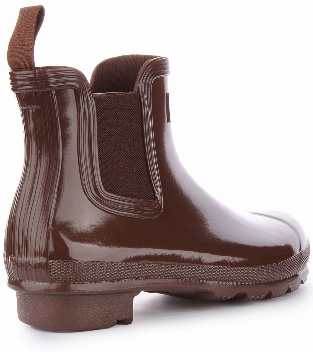 Hunter Womens Chelsea Gloss In Brown Easy Walk Flex