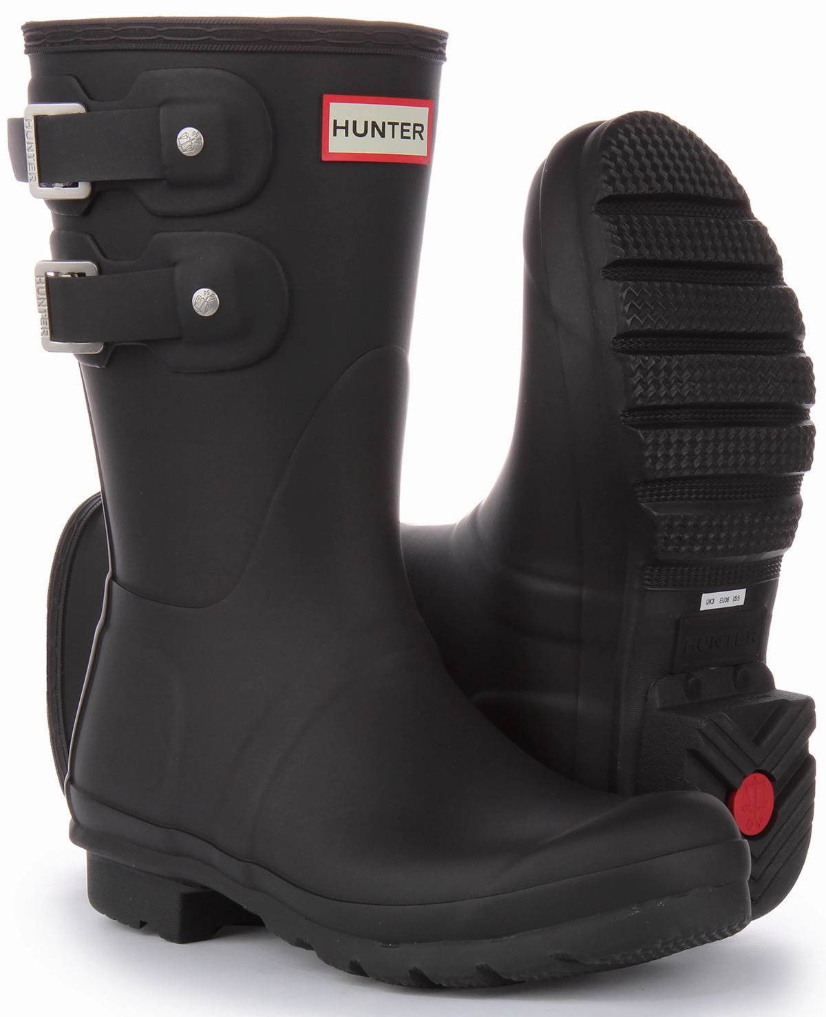 Hunter Womens Short Multi Buckle FSC Rubber Water Walk Pro