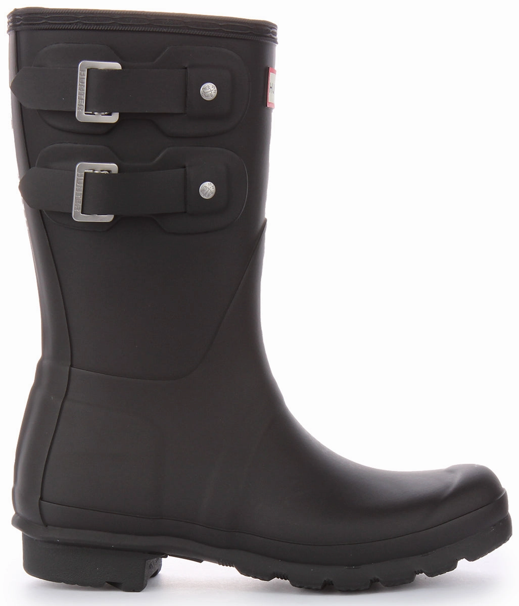 Hunter Womens Short Multi Buckle FSC Rubber Water Walk Pro