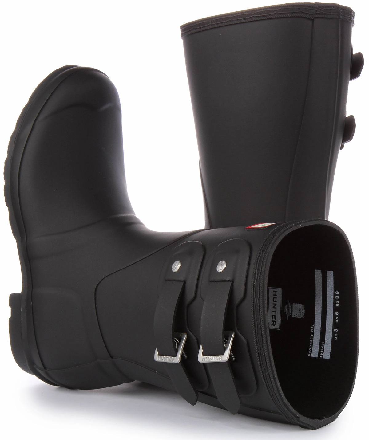 Hunter Womens Short Multi Buckle FSC Rubber Water Walk Pro