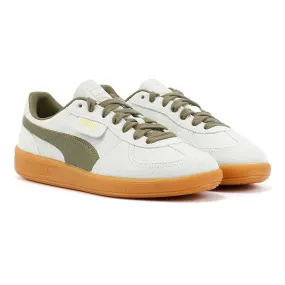 Soft Leather Sport Performance Puma Palermo Leather Peaceful Blue/Loden Green Trainers