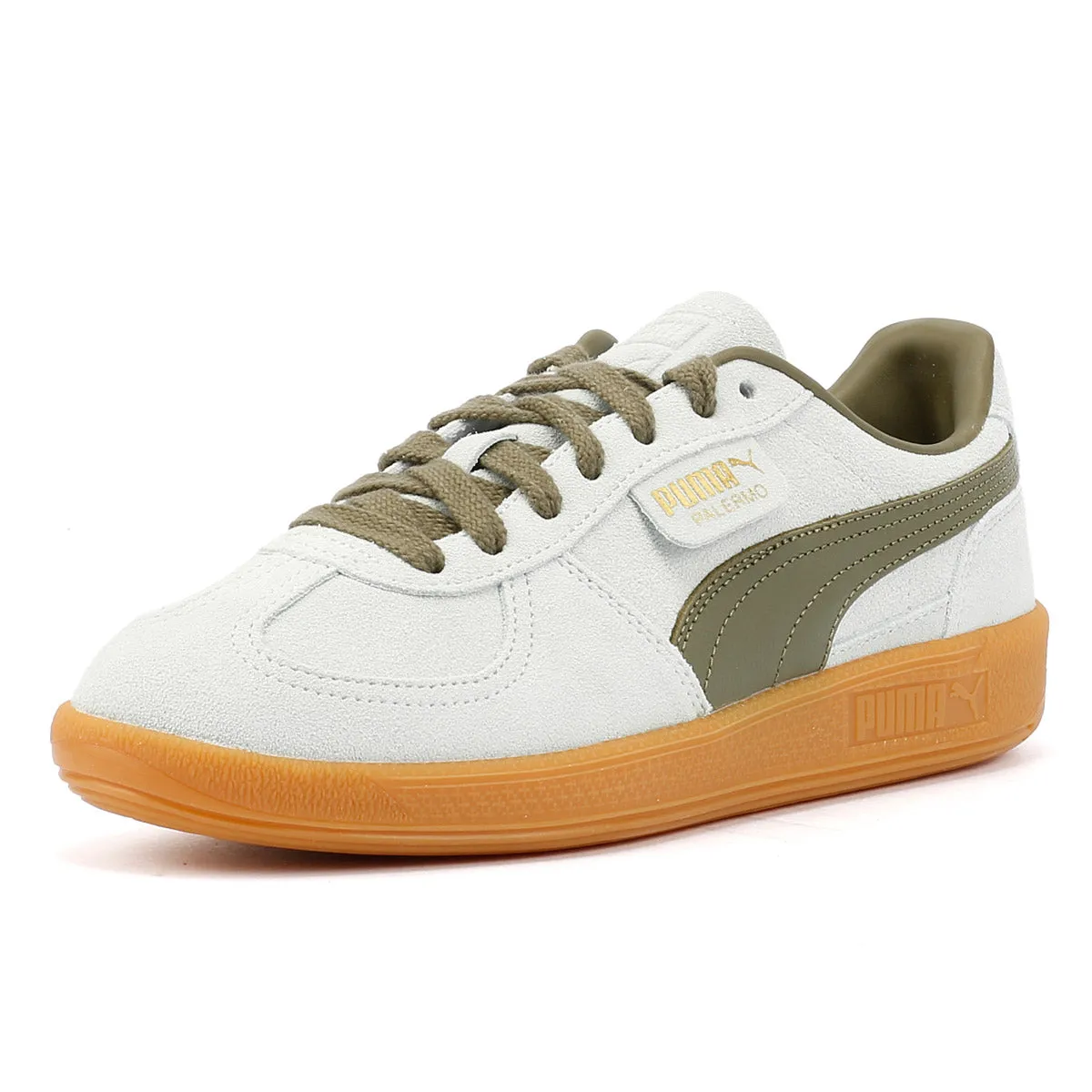 Iconic lining Puma Palermo Leather Peaceful Blue/Loden Green Trainers