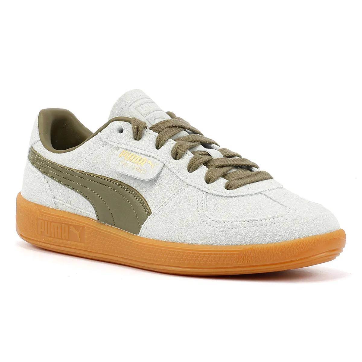 Iconic lining Puma Palermo Leather Peaceful Blue/Loden Green Trainers