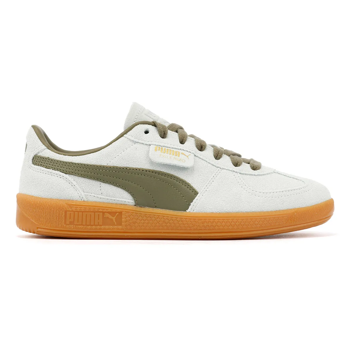 Iconic lining Puma Palermo Leather Peaceful Blue/Loden Green Trainers