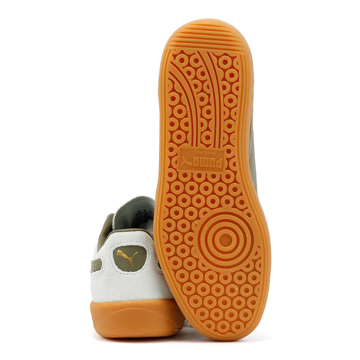 Iconic lining Puma Palermo Leather Peaceful Blue/Loden Green Trainers