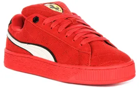 Puma X Ferrari Suede Xl In Red Retro-inspired silhouette Classy comfort