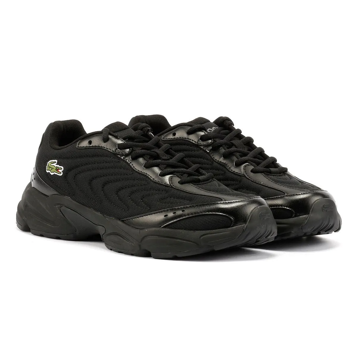 All materials selected for lightweight resilience Tough Material Lacoste Storm 96 2K Lite Men's Black Trainers