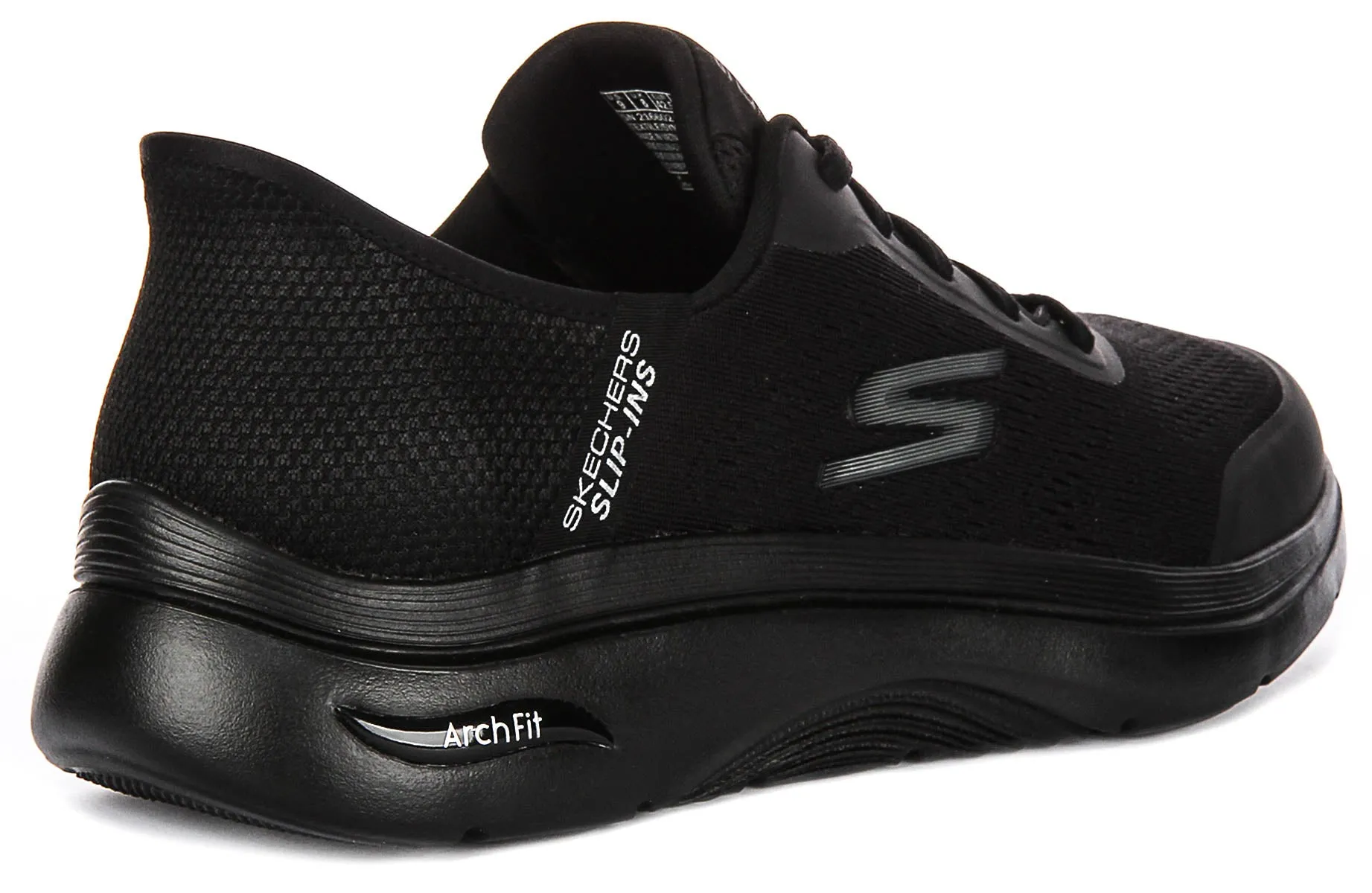 Impact Cushioning Skechers Arch Fit 2.0 In All Black For Men