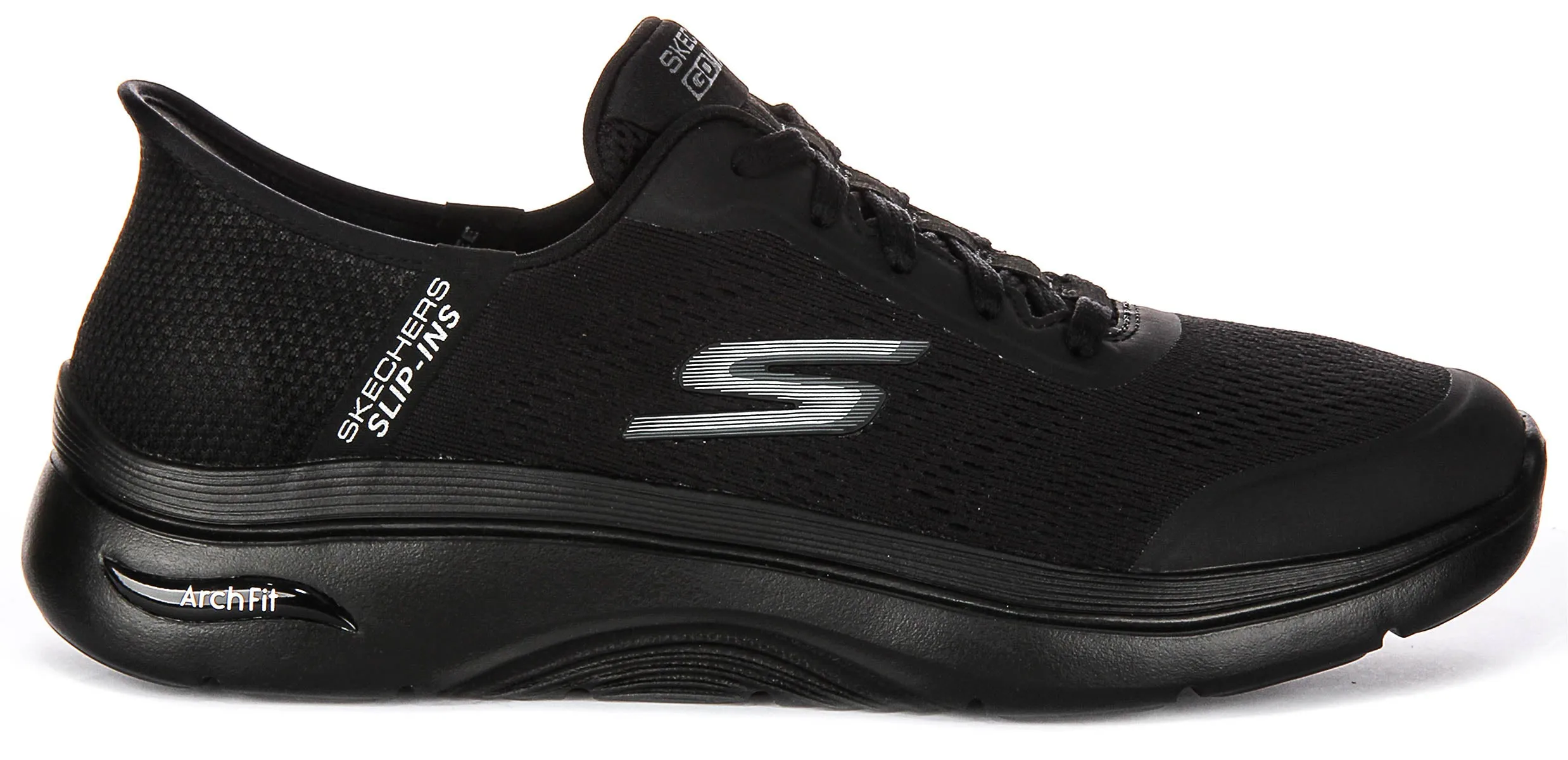Impact Cushioning Skechers Arch Fit 2.0 In All Black For Men