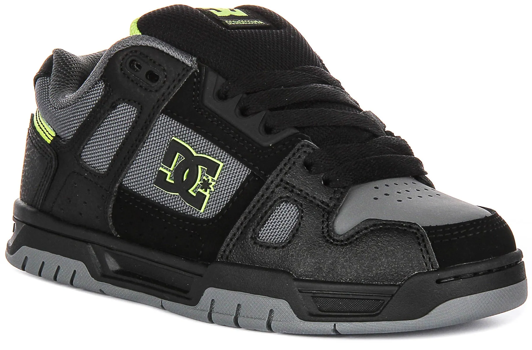 Anti Abrasion Compact Cushion Dc Shoes Stag In Black
