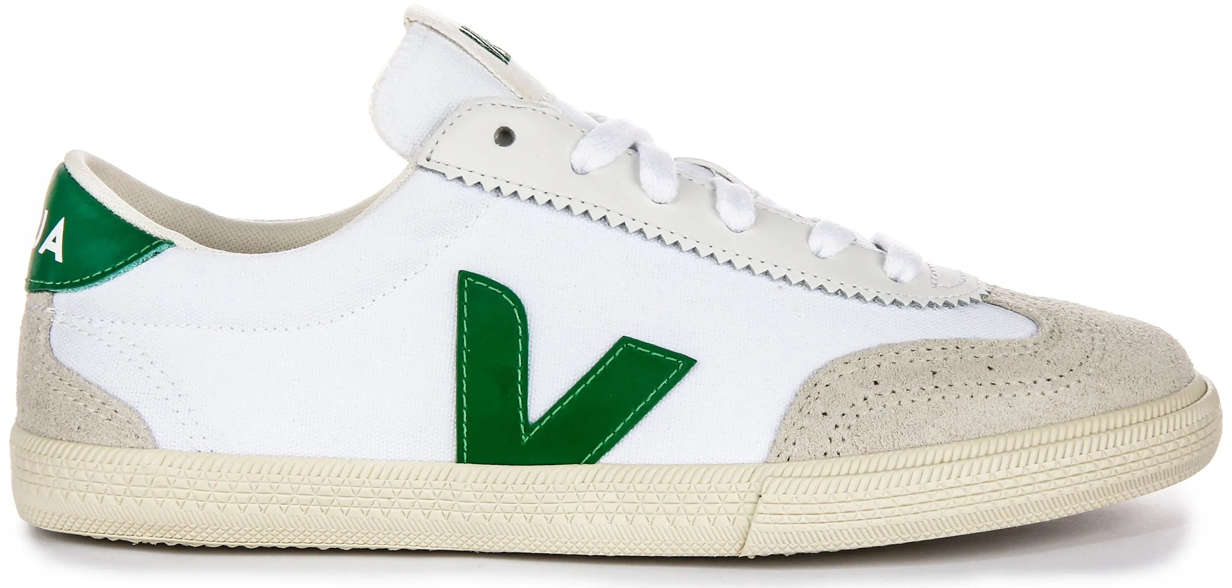 Impact Zones Veja Volley In White Green For Men