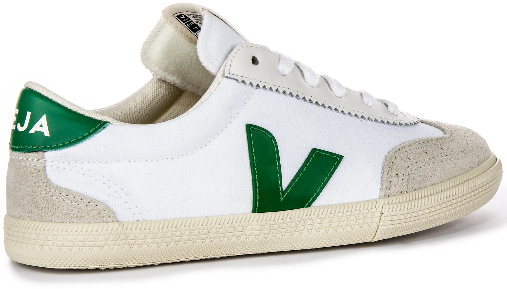 Impact Zones Veja Volley In White Green For Men
