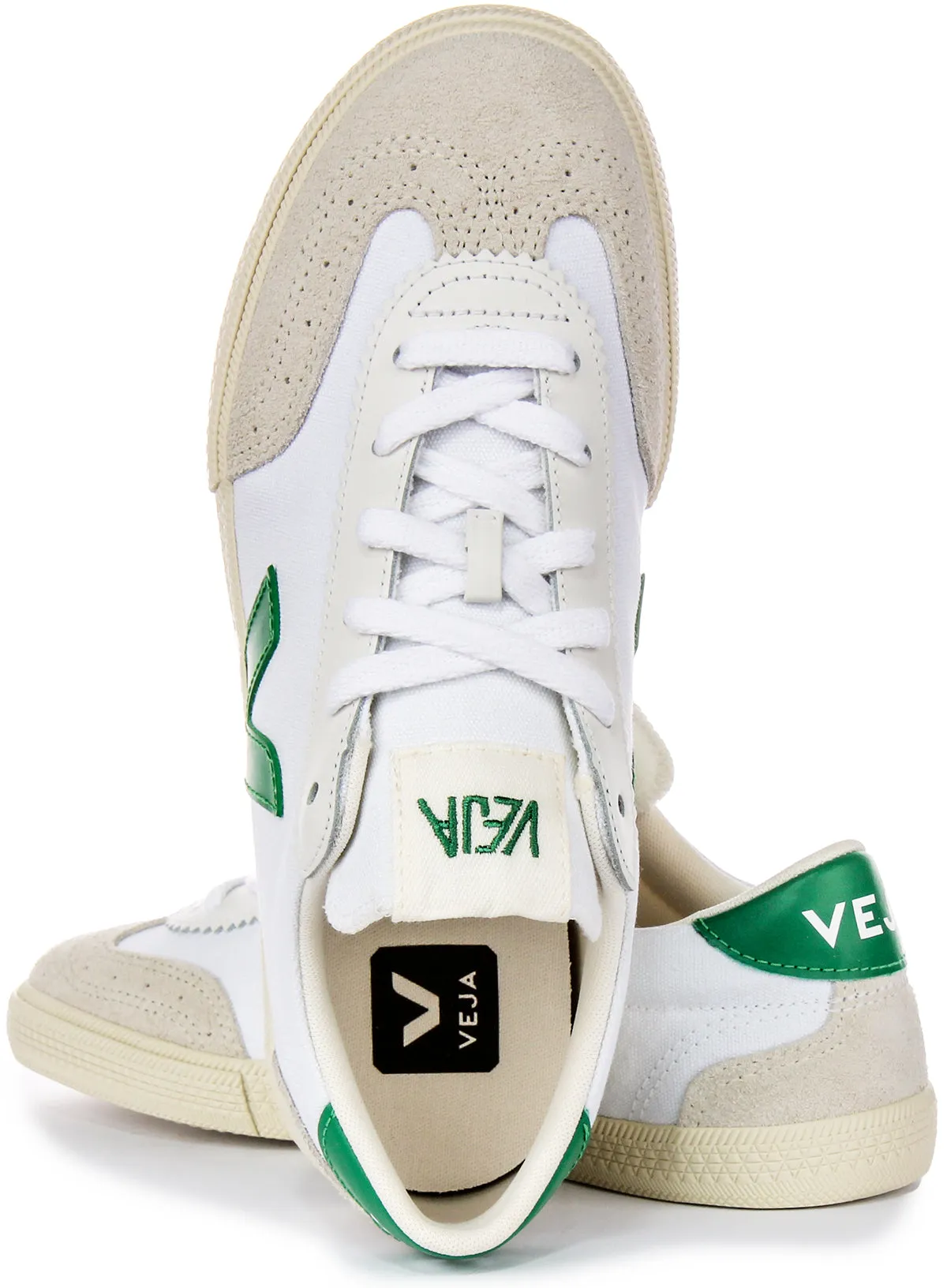 Impact Zones Veja Volley In White Green For Men