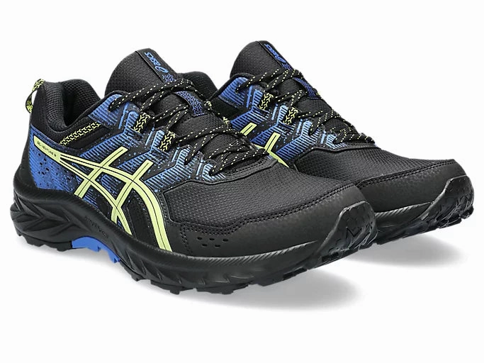 Impact Absorb Base Asics Gel Venture 9 Mens WIDE (Black/Glow Yellow)