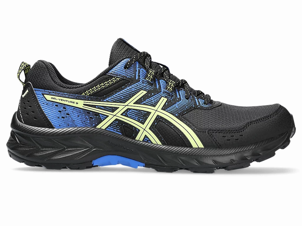 Impact Absorb Base Asics Gel Venture 9 Mens WIDE (Black/Glow Yellow)