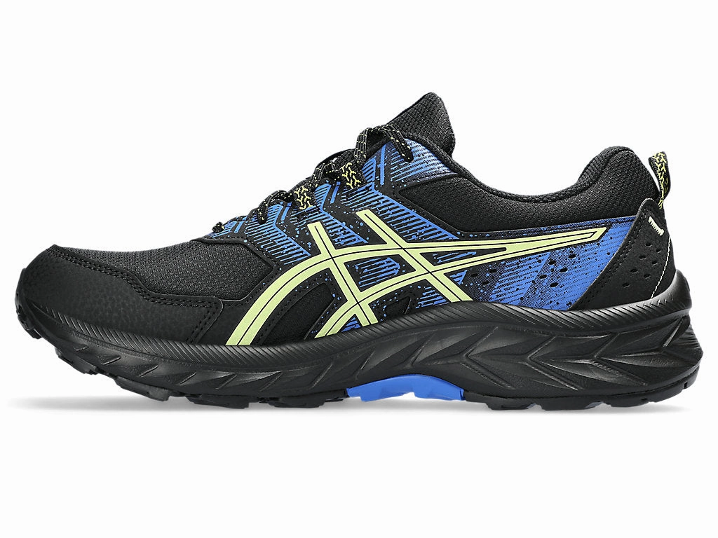 Impact Absorb Base Asics Gel Venture 9 Mens WIDE (Black/Glow Yellow)