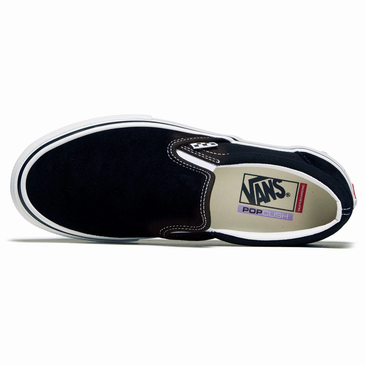 Impact absorption Vans Skate Slip-on Shoes - Black/White