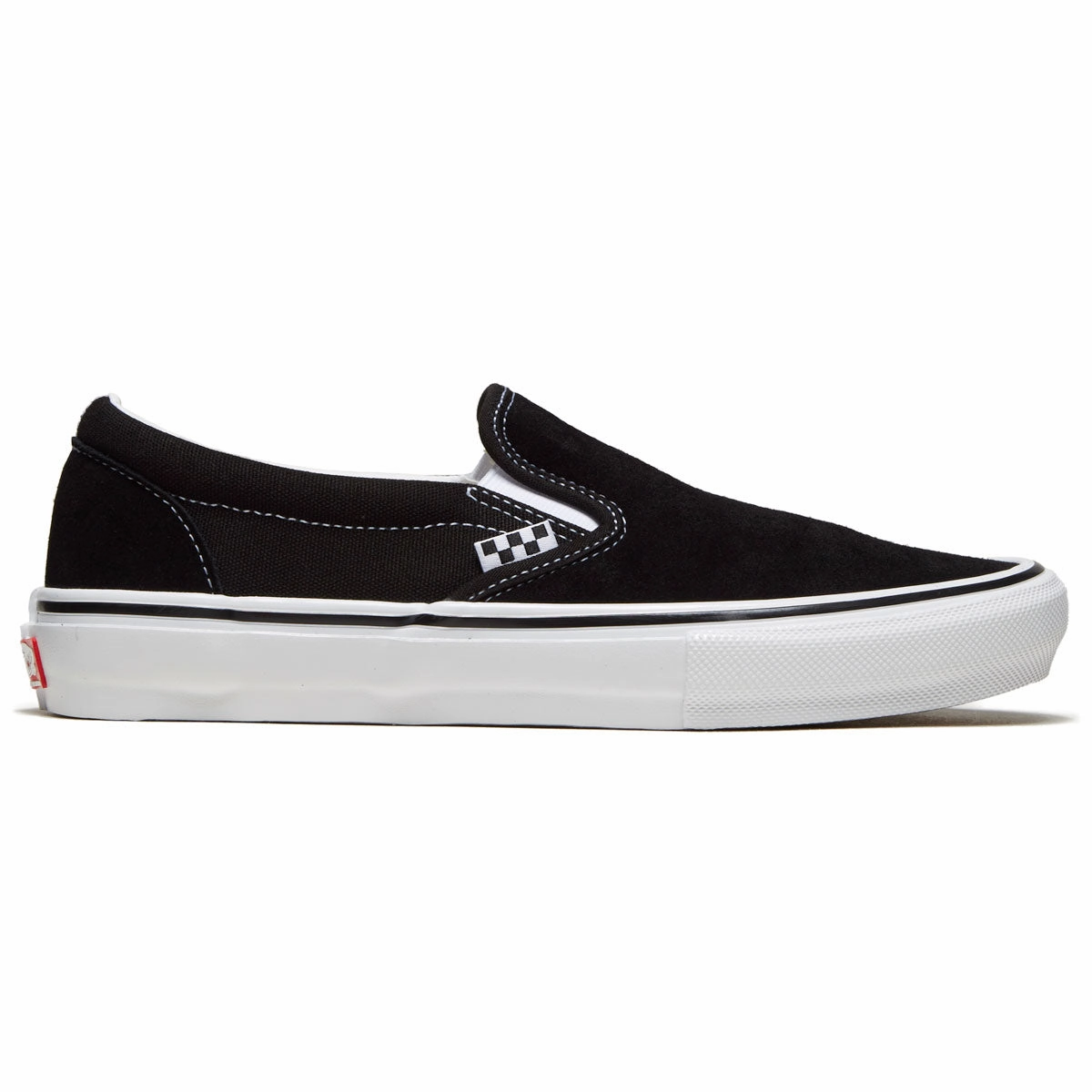 Vans Skate Slip-on Shoes - Black/White mesh ventilation All Day Comfort