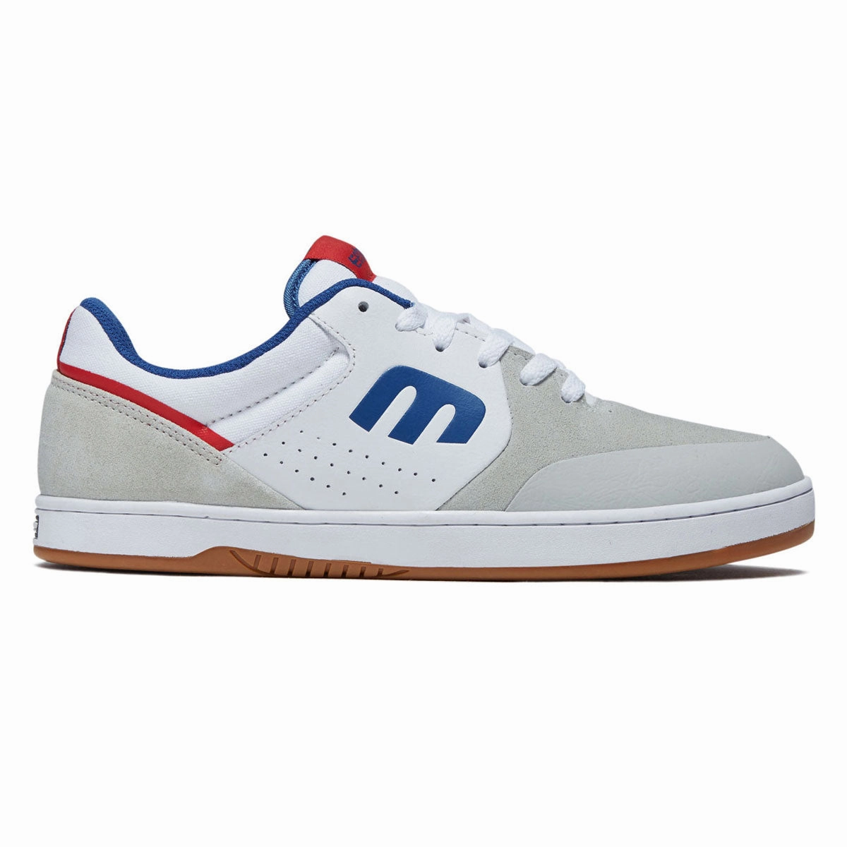 Etnies Marana Shoes - White/Blue/Red Plush Ride Concrete Friendly