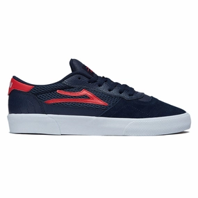 Sleek lines Grip Movement Lakai Cambridge Shoes - Navy/Red Suede