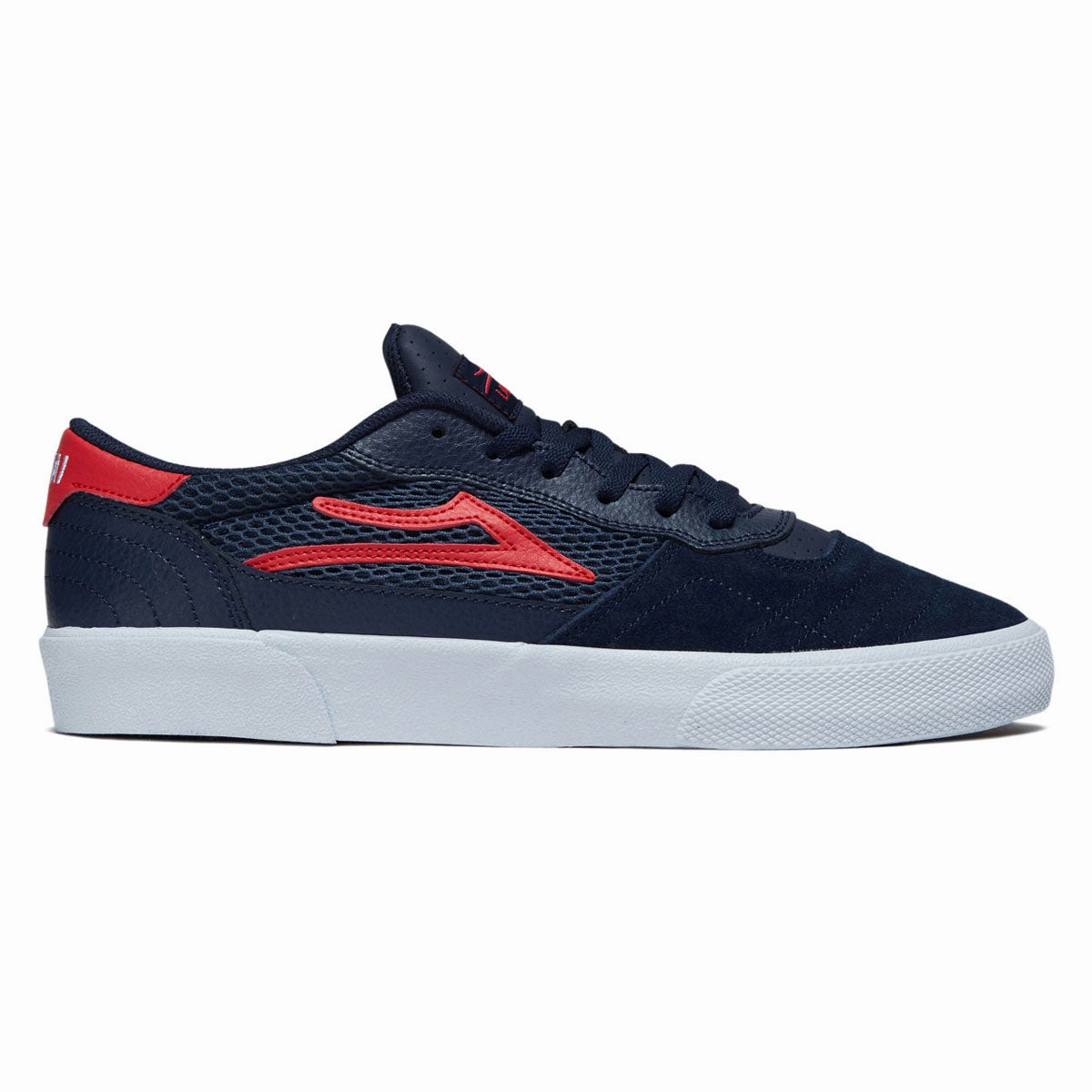Sleek lines Grip Movement Lakai Cambridge Shoes - Navy/Red Suede