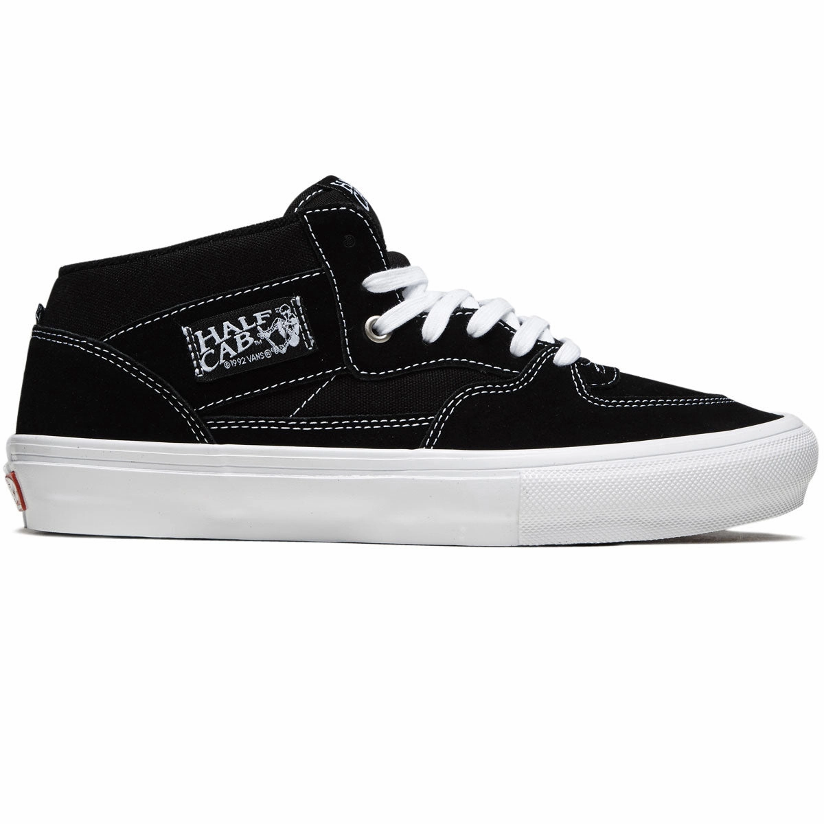 Street Action Ready Skater Ready Fit Vans Skate Half Cab Shoes - Black/White