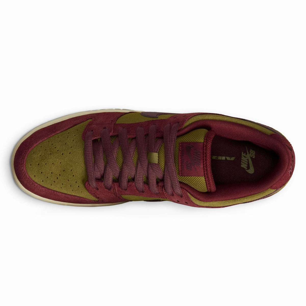 Impact Pace Nike SB Dunk Low Pro Shoes - Dark Team Red/Burgundy Crush/Olive Flak