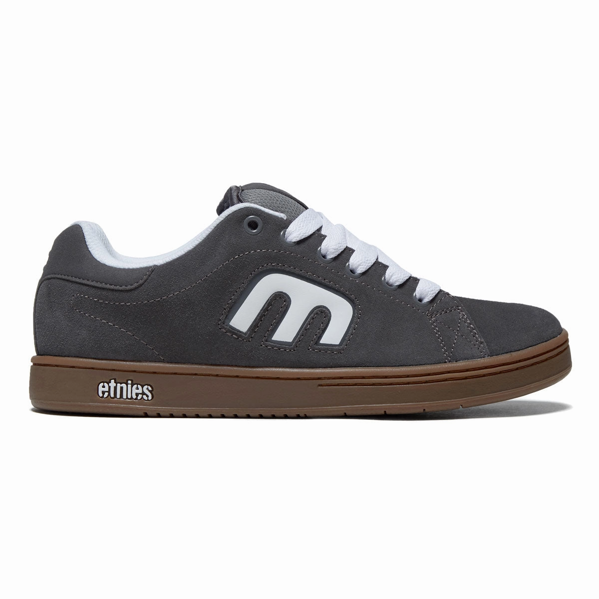 Etnies Callicut Shoes - Grey/White/Gum Minimal Style Full Contact