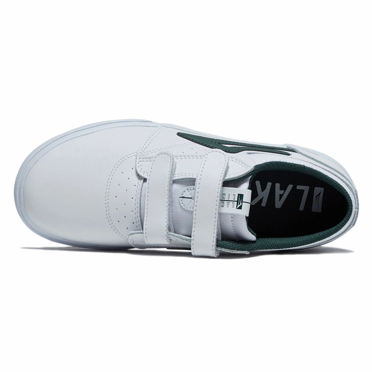 Impact Shield Max Lakai Youth Griffin Shoes - White/Pine Leather
