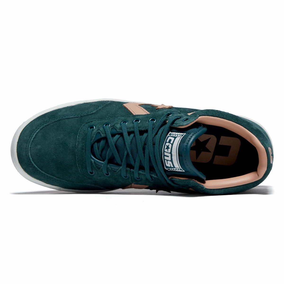 Impact Zone Converse Fastbreak Pro Mid Shoes - Rubber Plant/Vachetta Beige