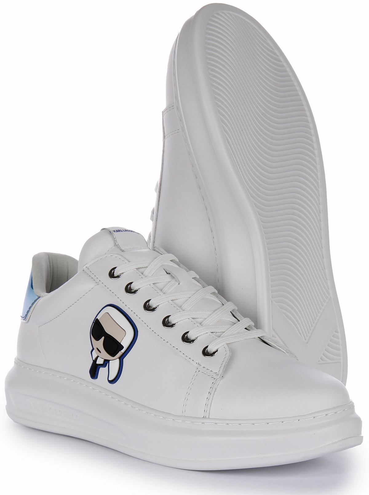 Impact Zone Karl Lagerfeld Kapri Iconic KC In White Blue For Men