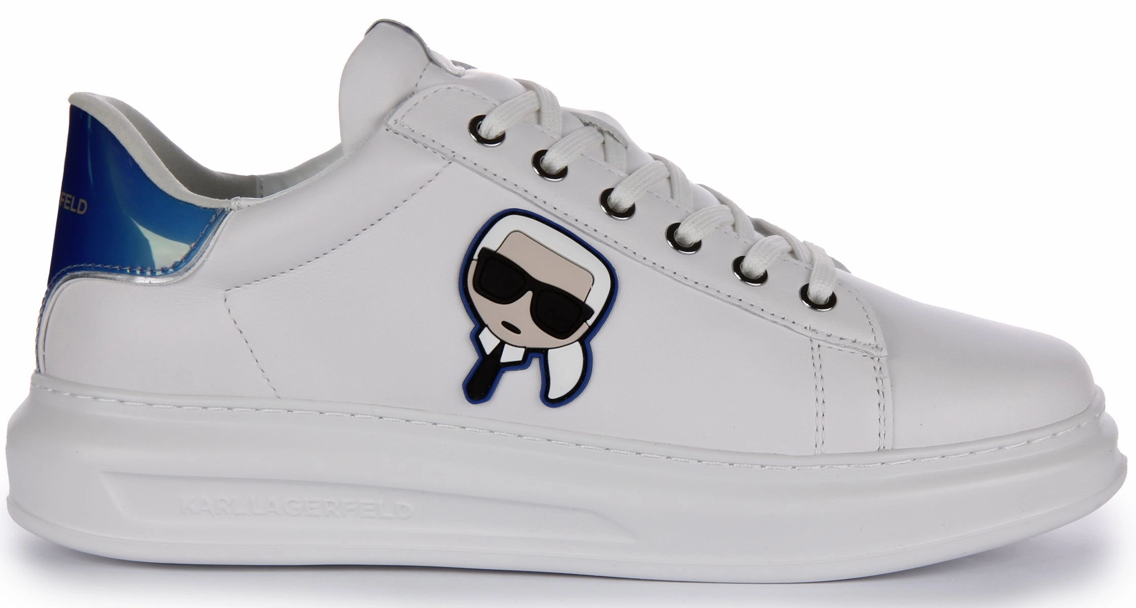 Impact Zone Karl Lagerfeld Kapri Iconic KC In White Blue For Men