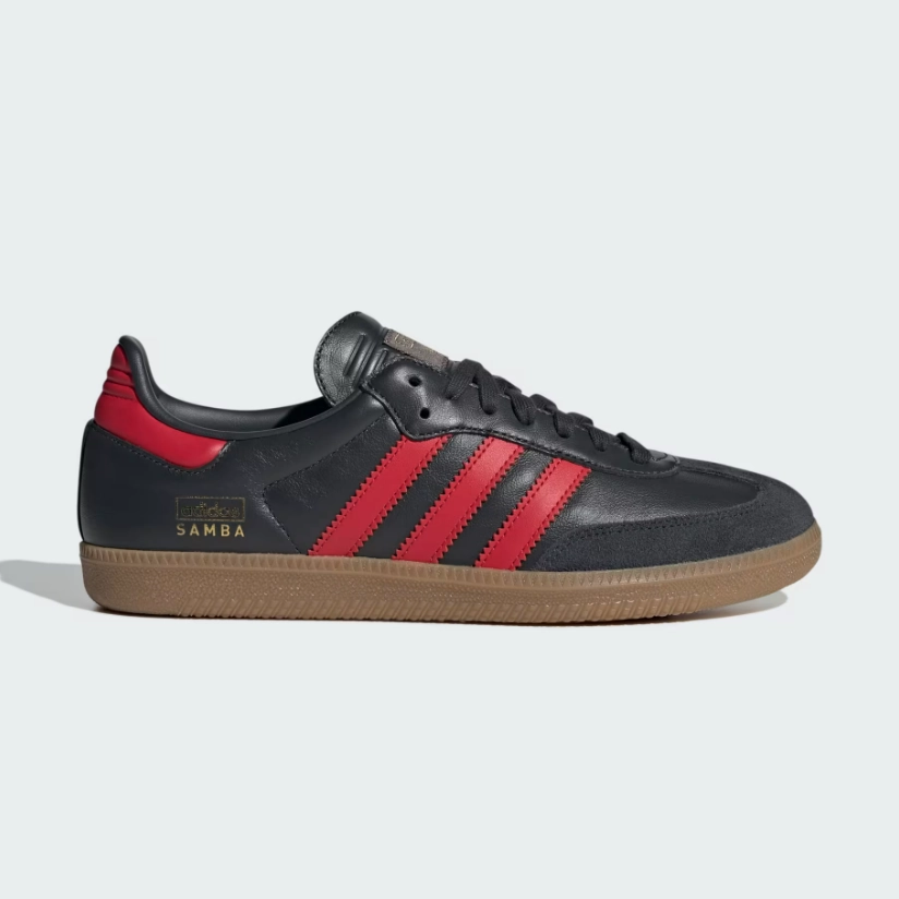 Padded Heel adidas - Samba OG - Carbon/Better Scarlet - Unisex [IG6173]