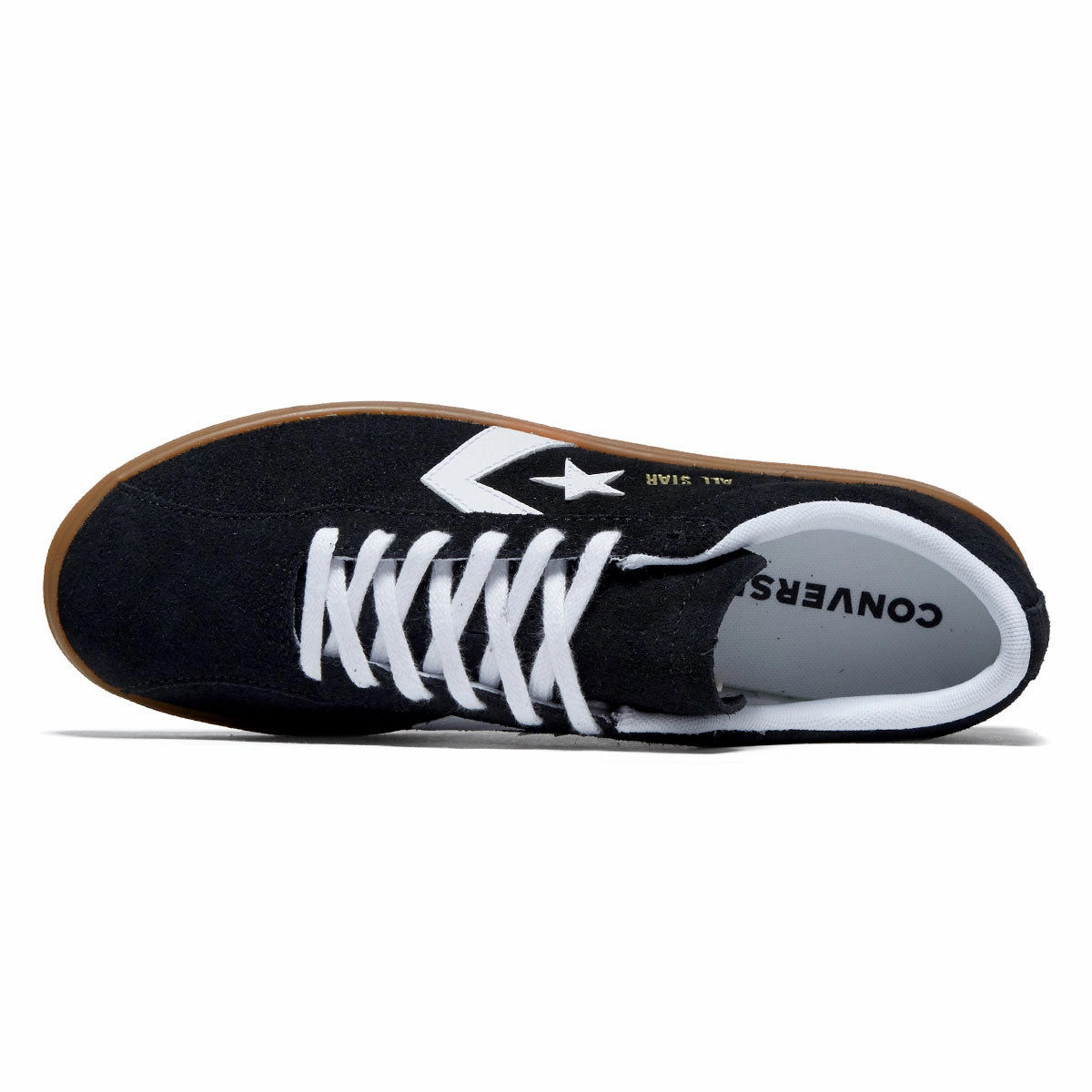 Indoor Suitability Design Converse All Star Classic Trainer Suede Ox Shoes - Black/White/Gum