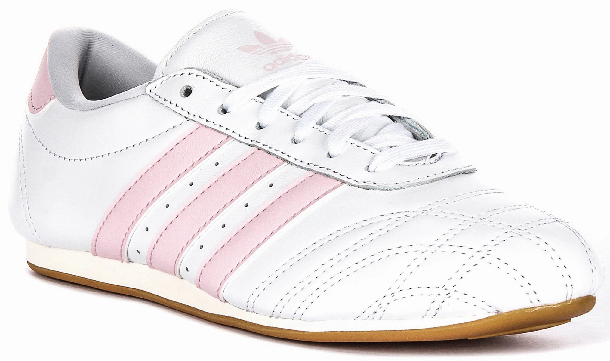 running in a cable car area shoes minimalist running shoes Adidas Taekwondo In White Pink For Women