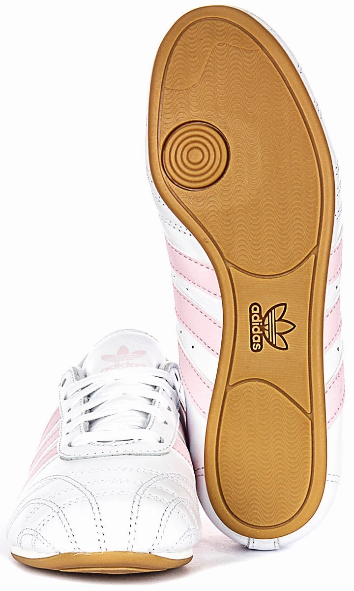 Indoor workout shoes Adidas Taekwondo In White Pink For Women