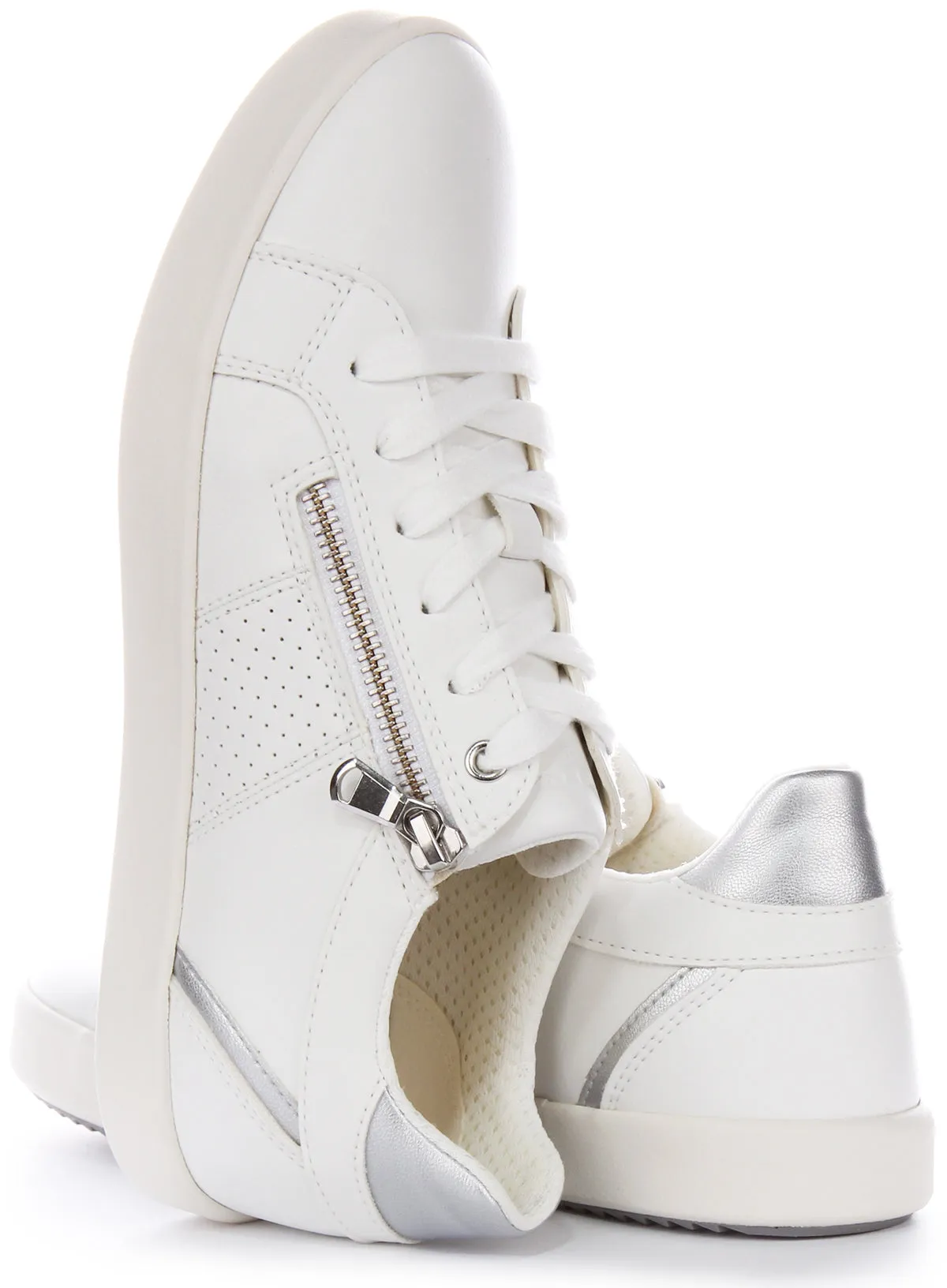 Inner Grip Geox D Blomiee E In Whitsilver For Women