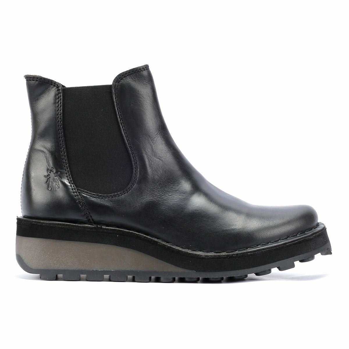 insole Fly London Huud Leather Women's Black Boots