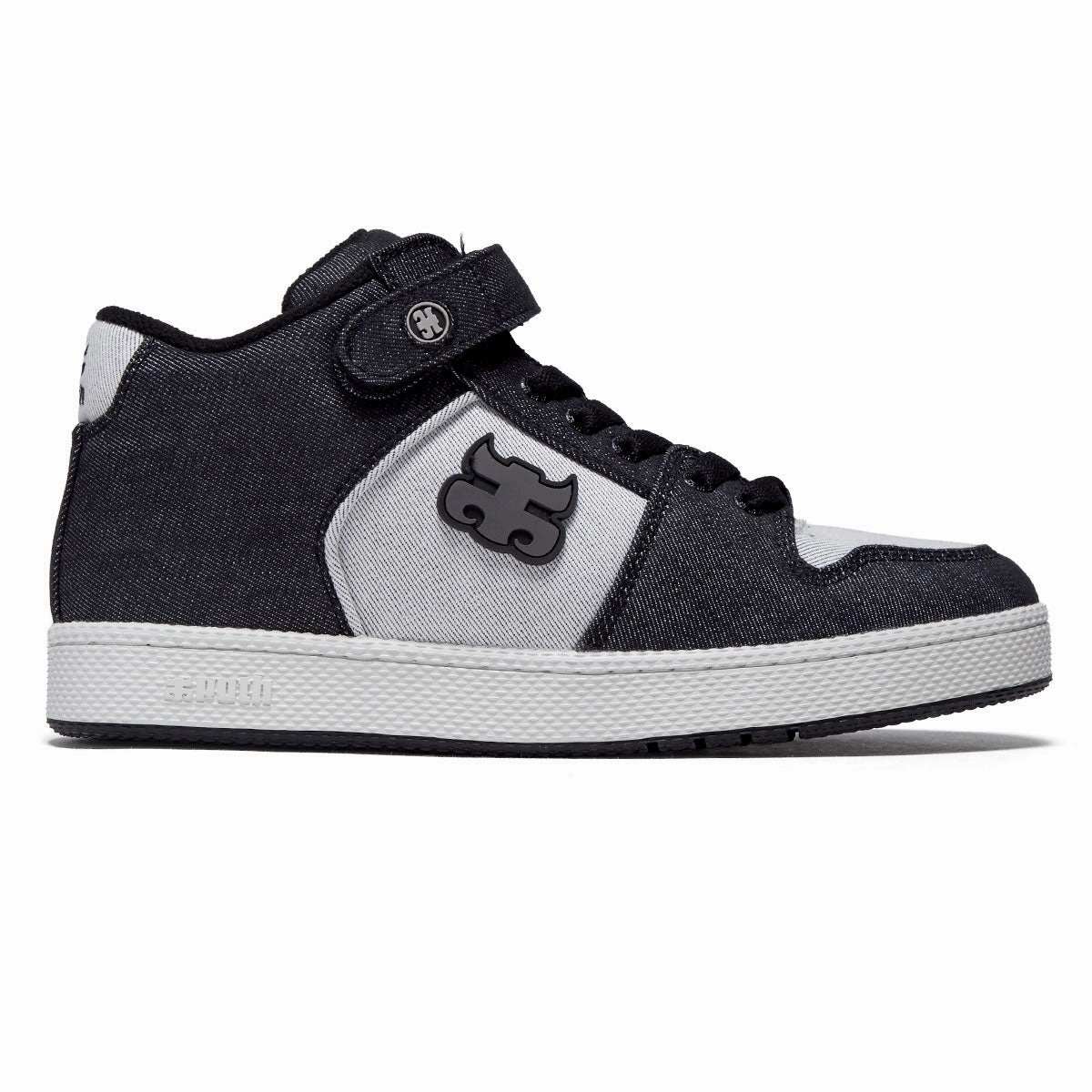 Street Friendly Rugged Wear IPath Grasshopper Shoes - Black Denim/Hemp