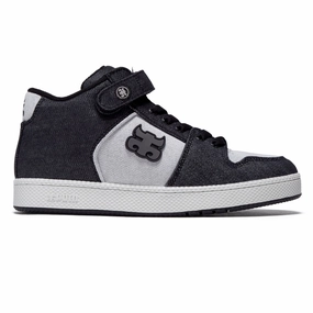 Street Friendly Rugged Wear IPath Grasshopper Shoes - Black Denim/Hemp