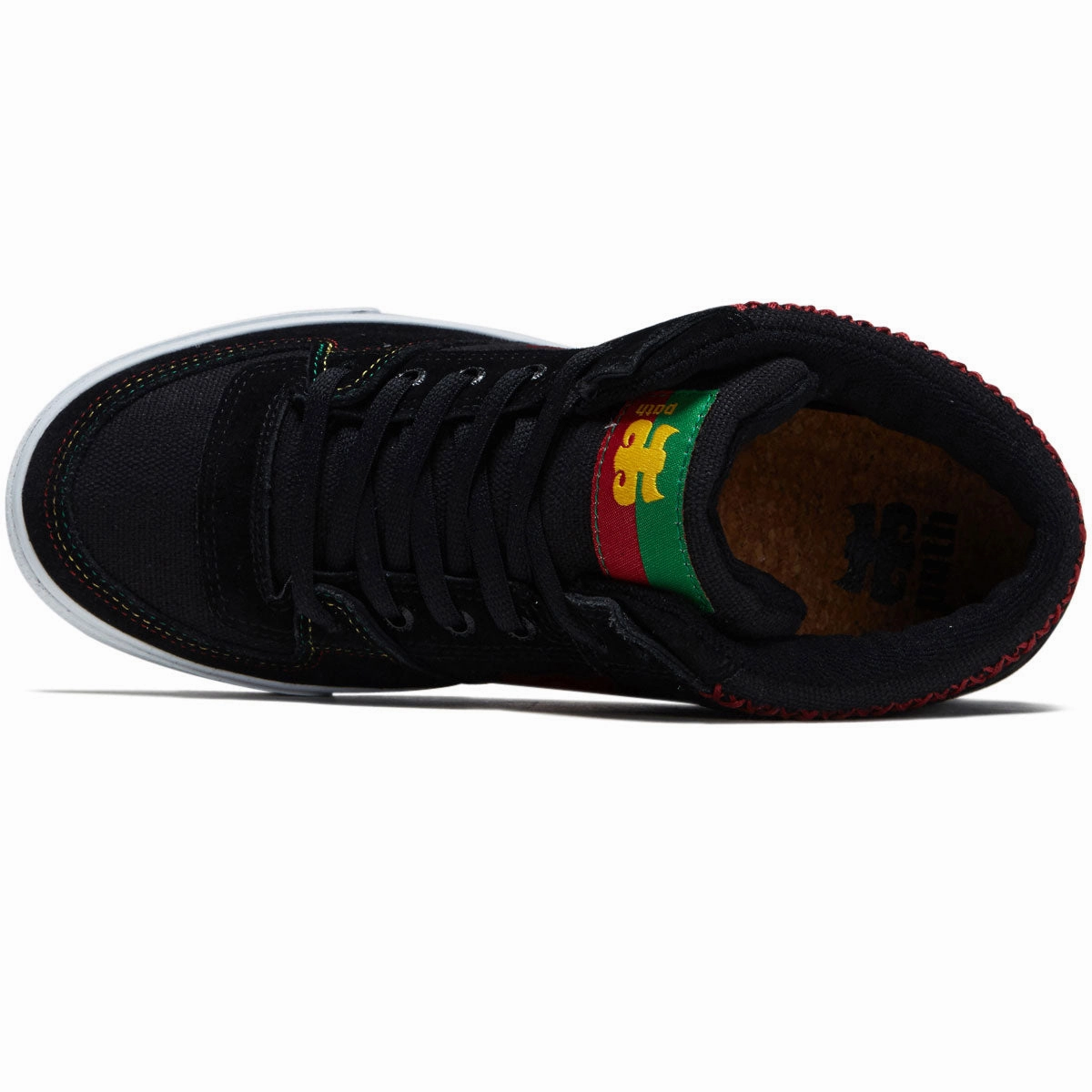 IPath Reed Mid Vulk Shoes - Black Rasta Midstep Grip