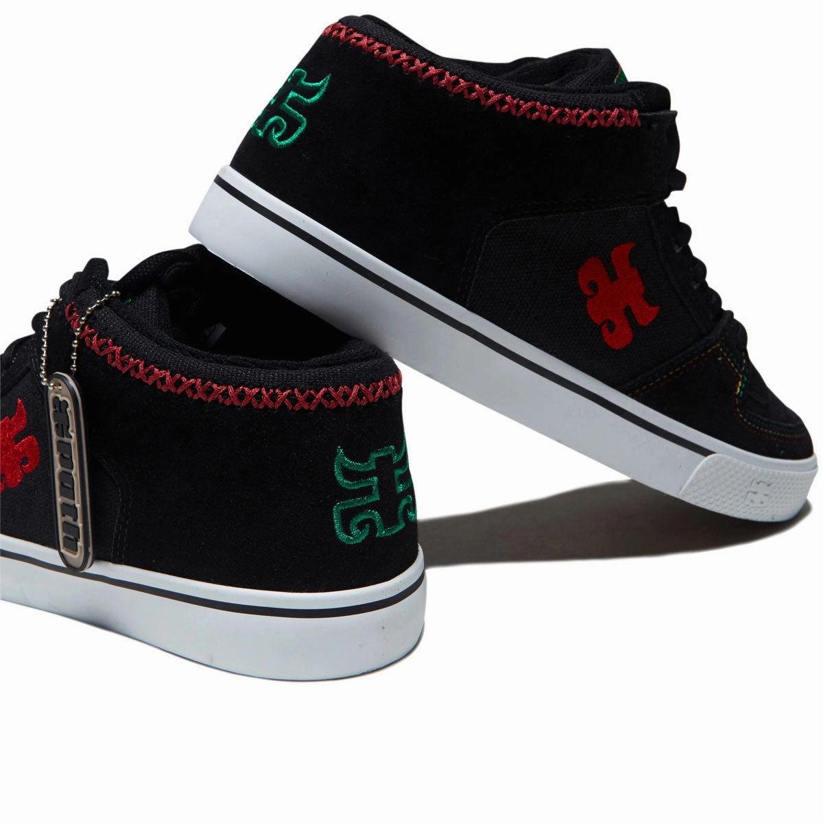 IPath Reed Mid Vulk Shoes - Black Rasta Midstep Grip