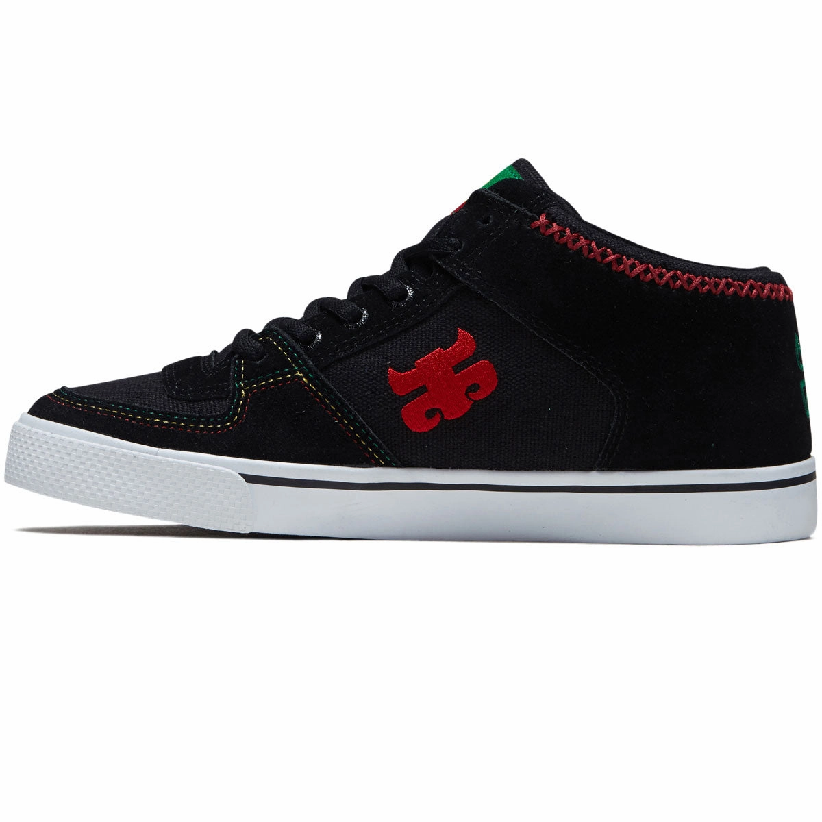 IPath Reed Mid Vulk Shoes - Black Rasta Midstep Grip
