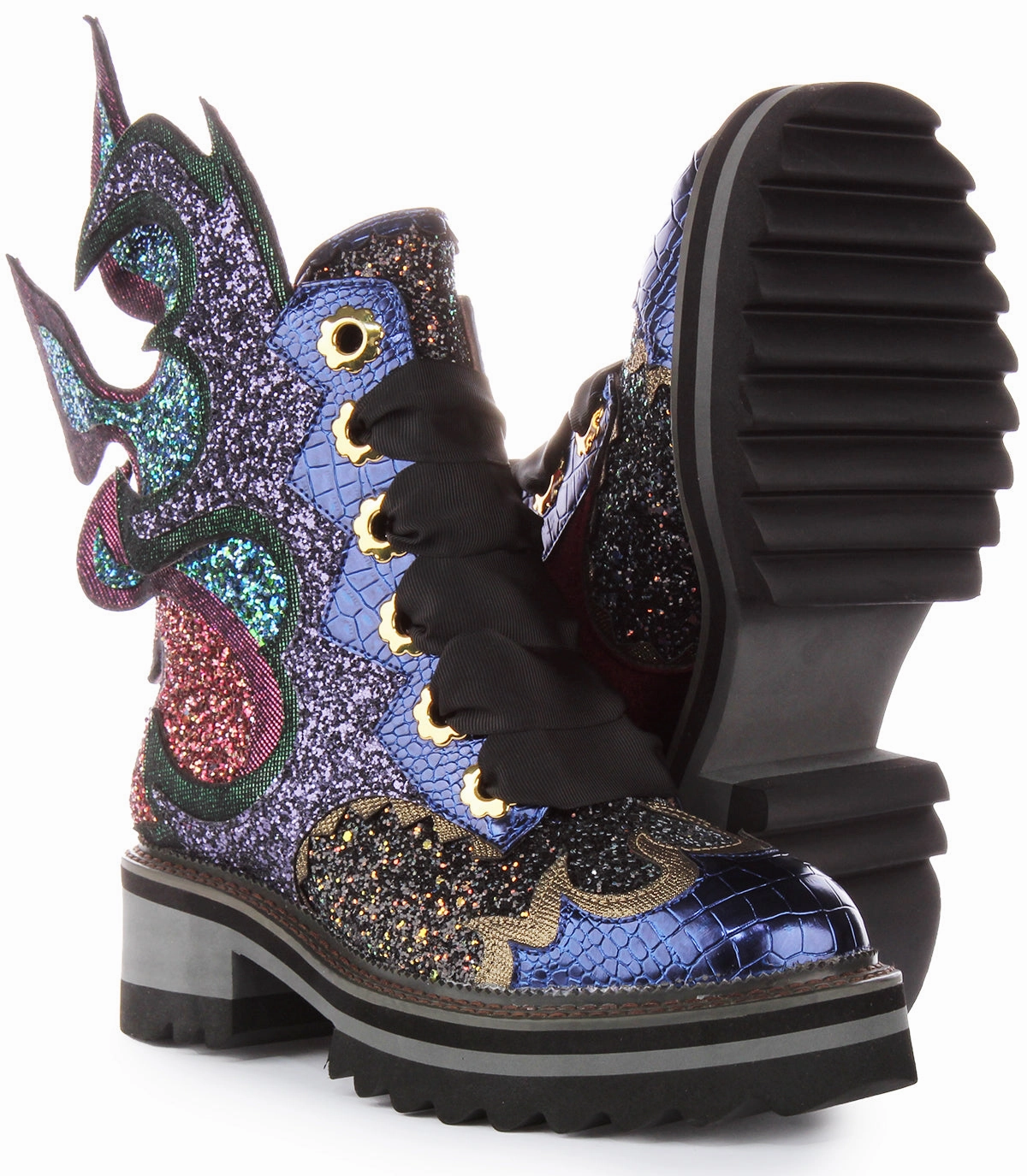 Irregular Choice Fyre Bug In Multi Colour Glitter  For Women Free Move