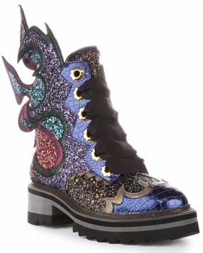 Irregular Choice Fyre Bug In Multi Colour Glitter  For Women All Purpose Footwear