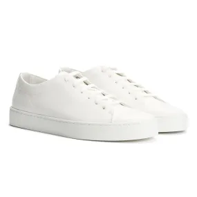 JAK Royal Leather Men's White Trainers Stretch Comfort